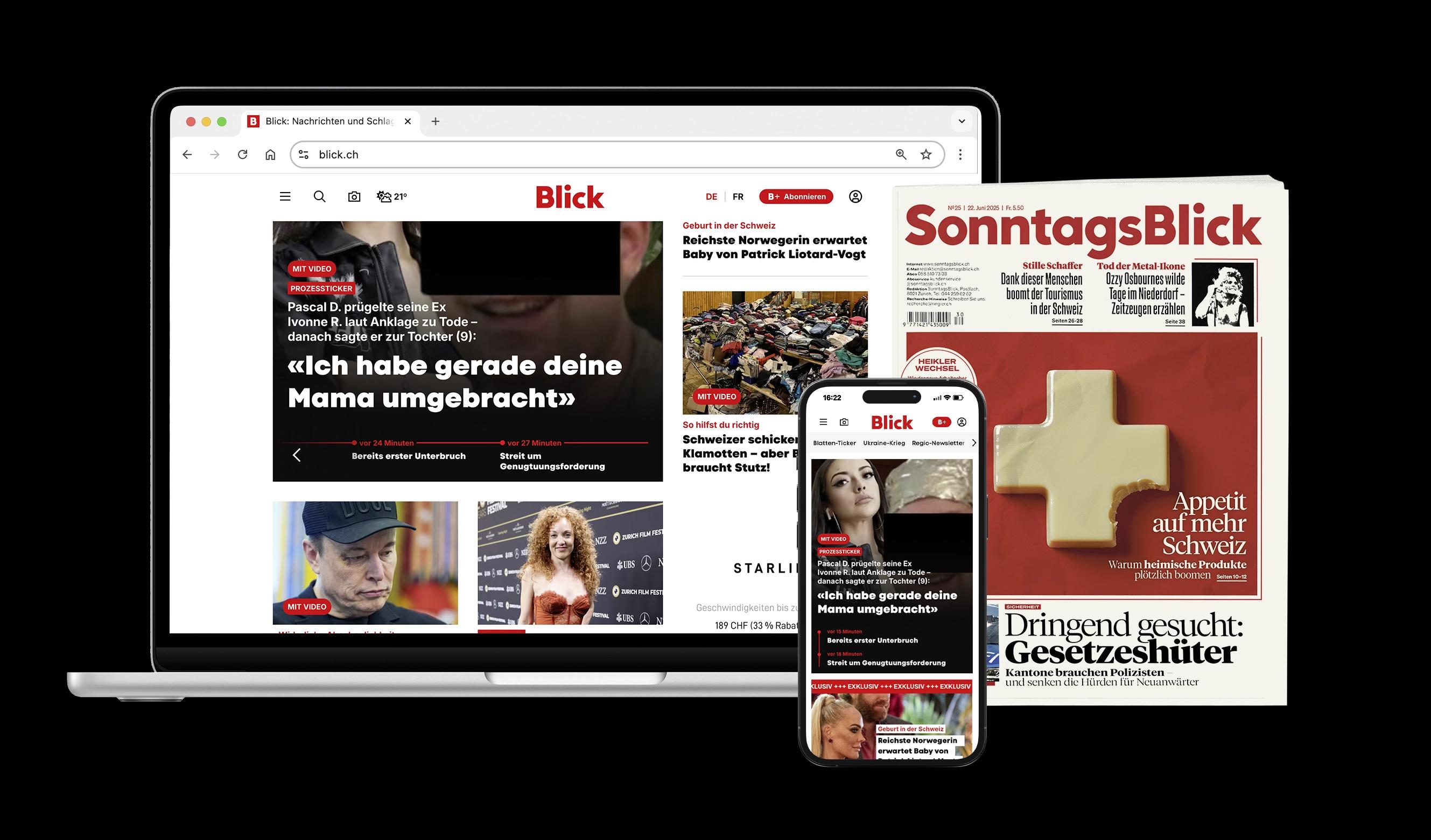 Zeitung | SonntagsBlick inkl. Blick+ Produkt Teaser